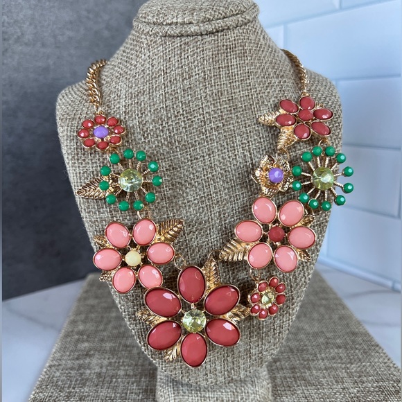 Macy's Jewelry - Macy’s Multi-color Bold Flowers 18-21” Gemstone Necklace